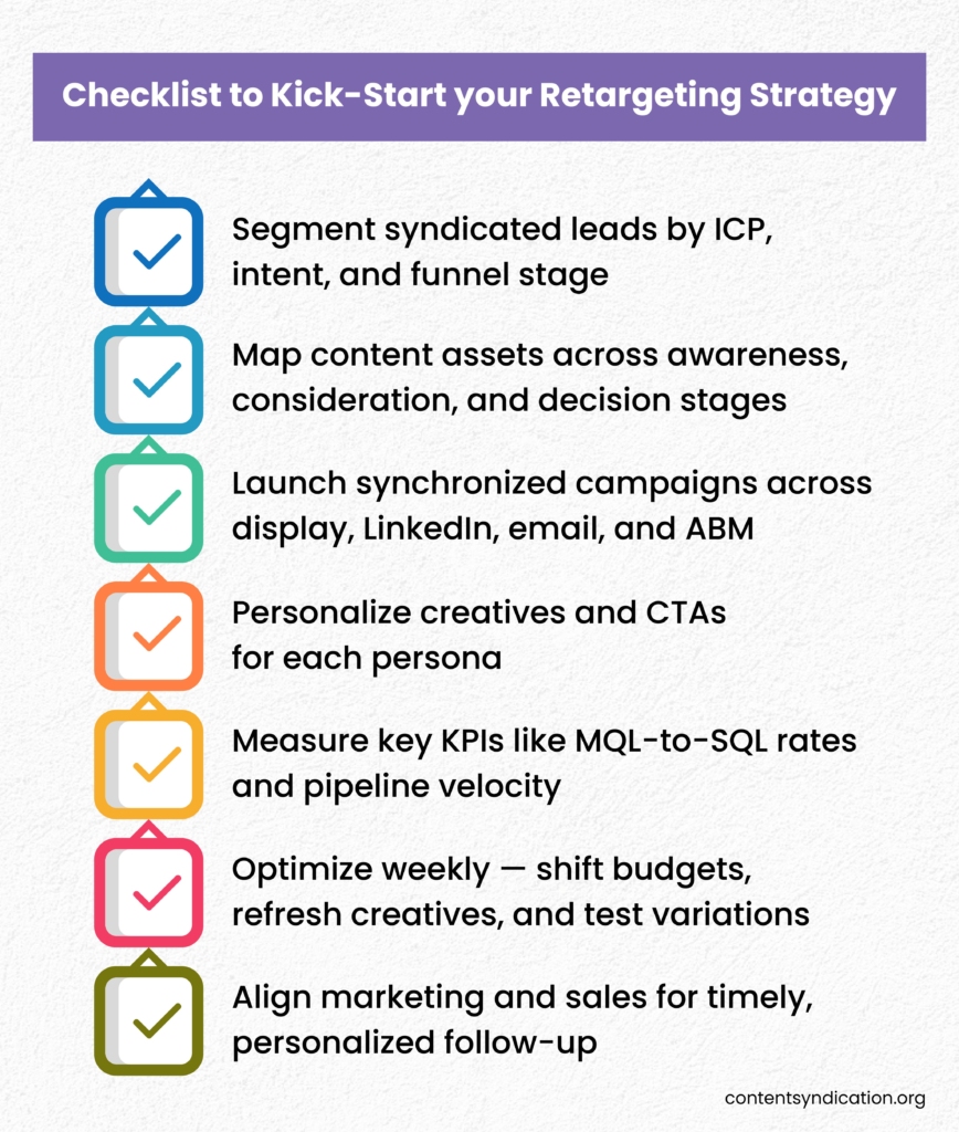 Checklist to Kick Start your Retargeting Strategy