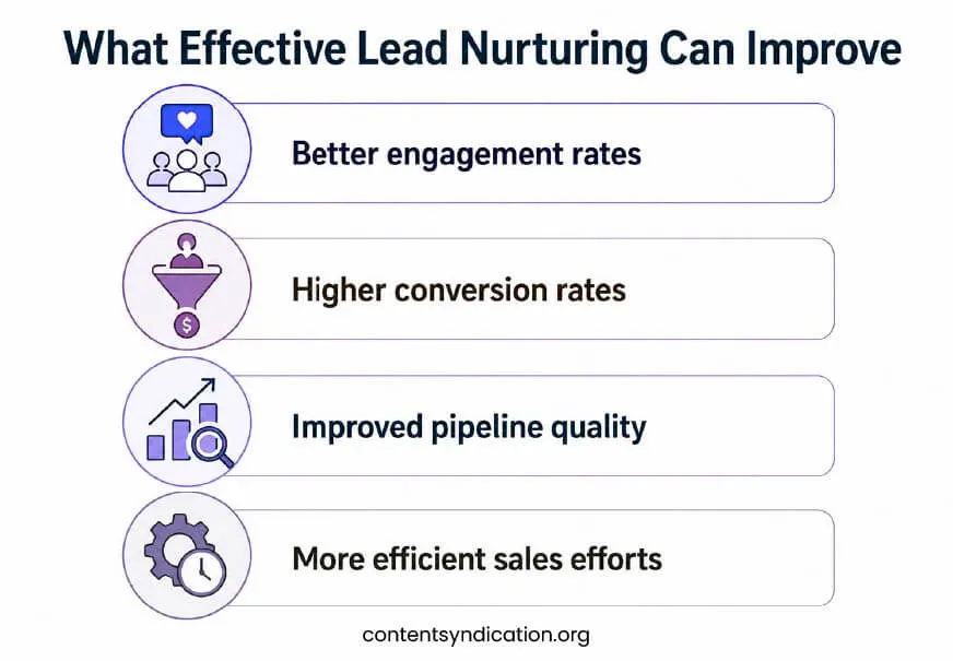 what effective lead nurturing can improve
