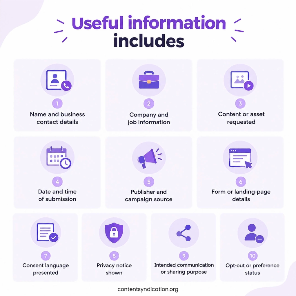 Eight types of consent proof for B2B content syndication leads